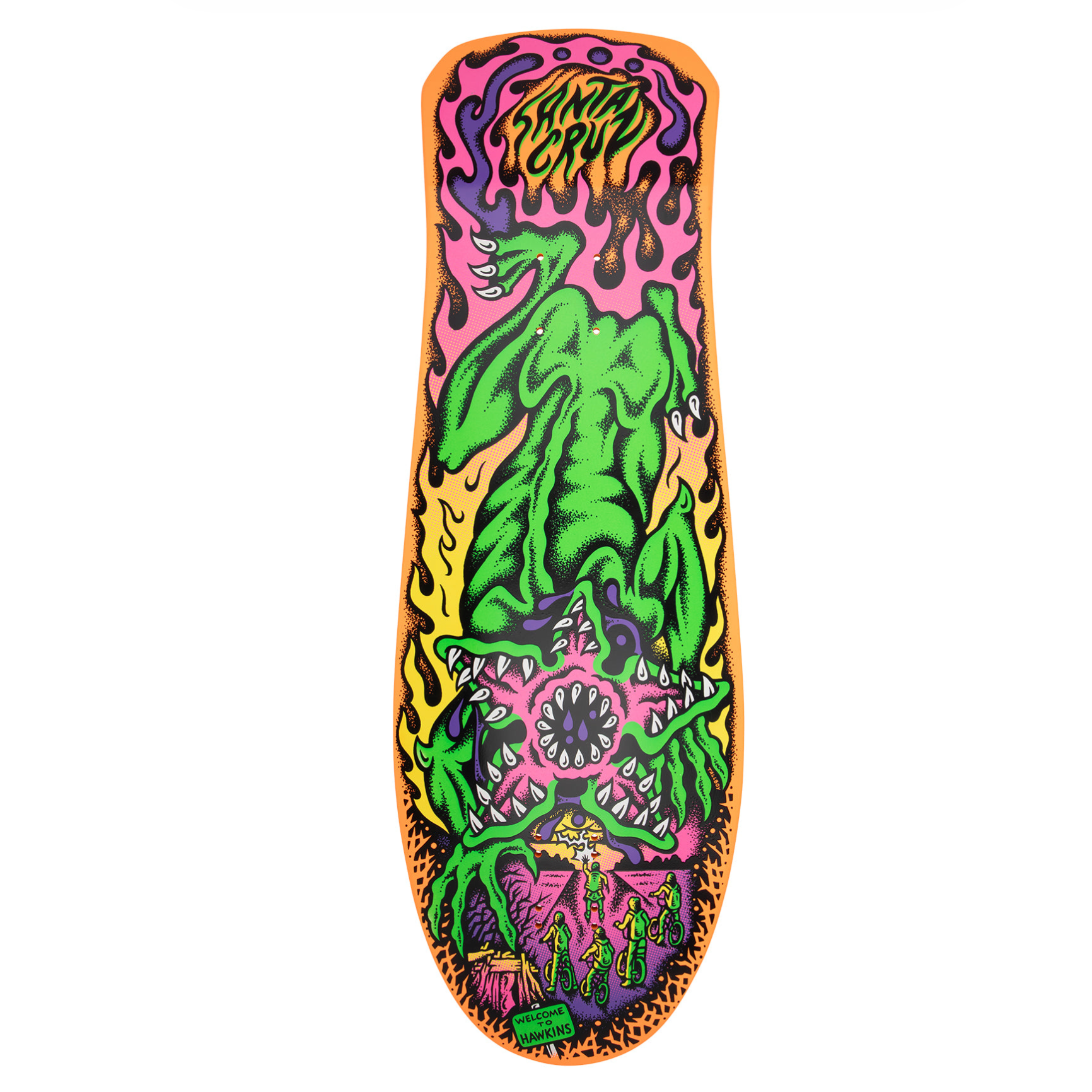 10.3in Stranger Things Salba Demogorgon Santa Cruz Skateboard Deck