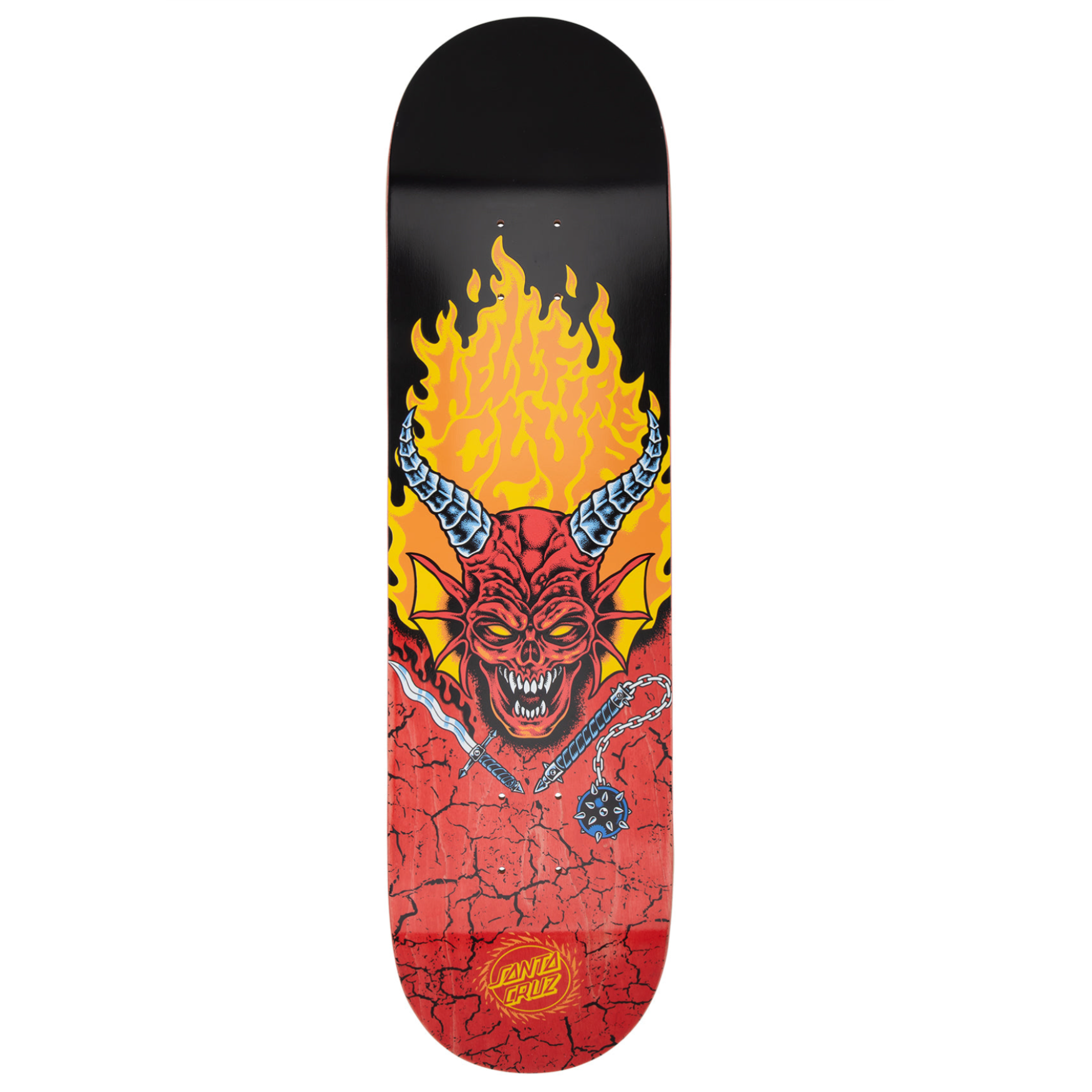 8,25 inch Stranger Things Hellfire Club Santa Cruz skateboarddeck