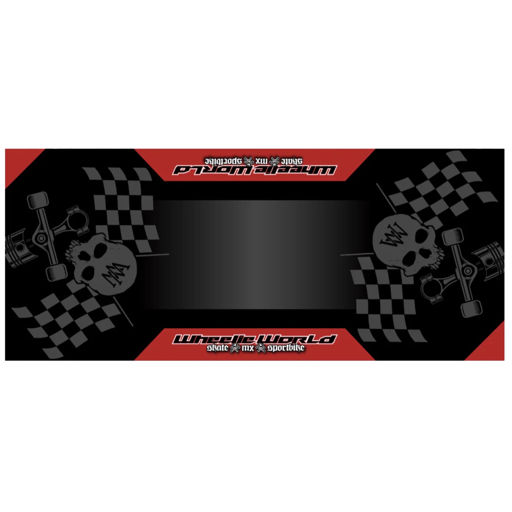 Wheelie World Environmental Moto Mat Dark Skull 95x220cm