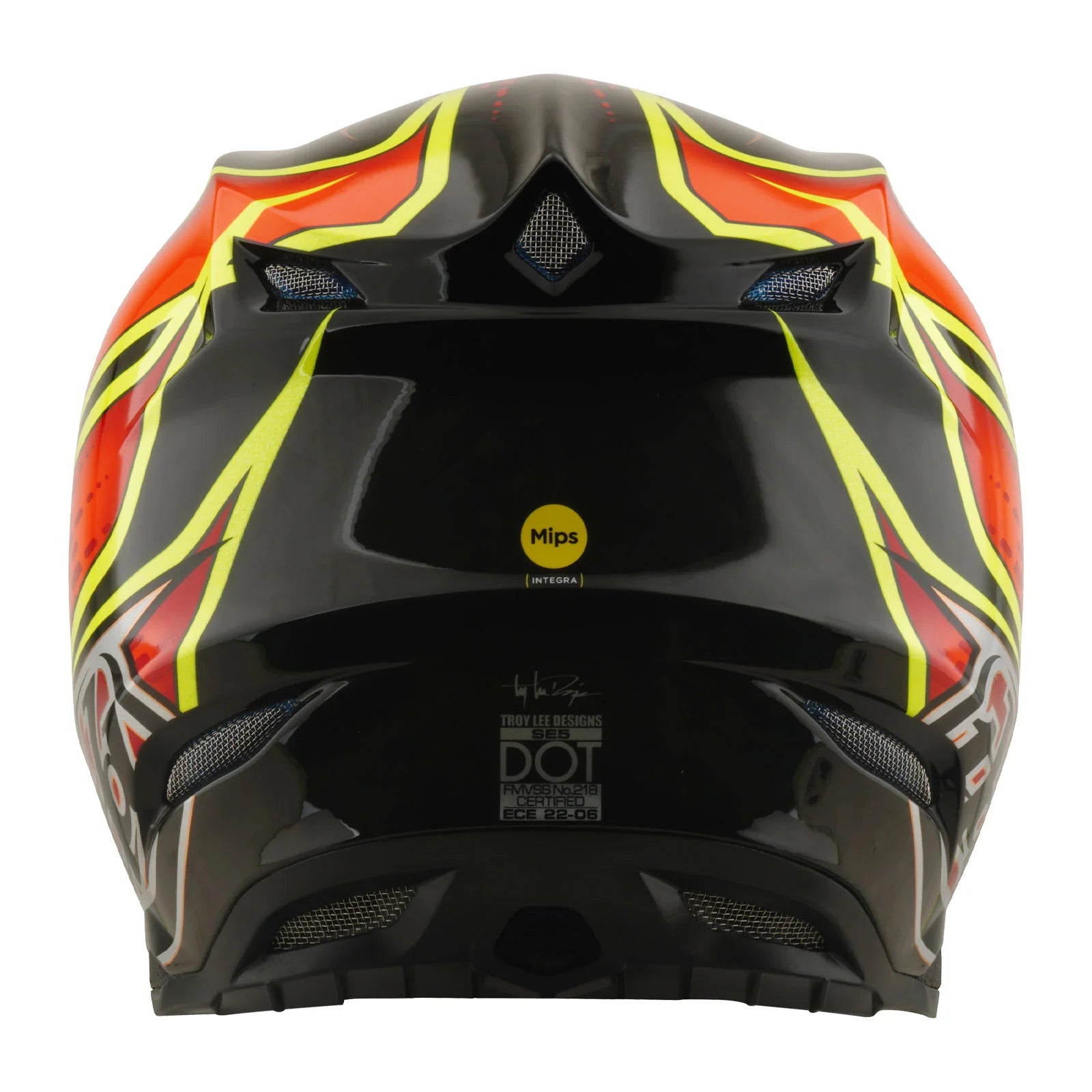 Troy Lee Design SE5 Carbon Helmet W/MIPS Wings Red