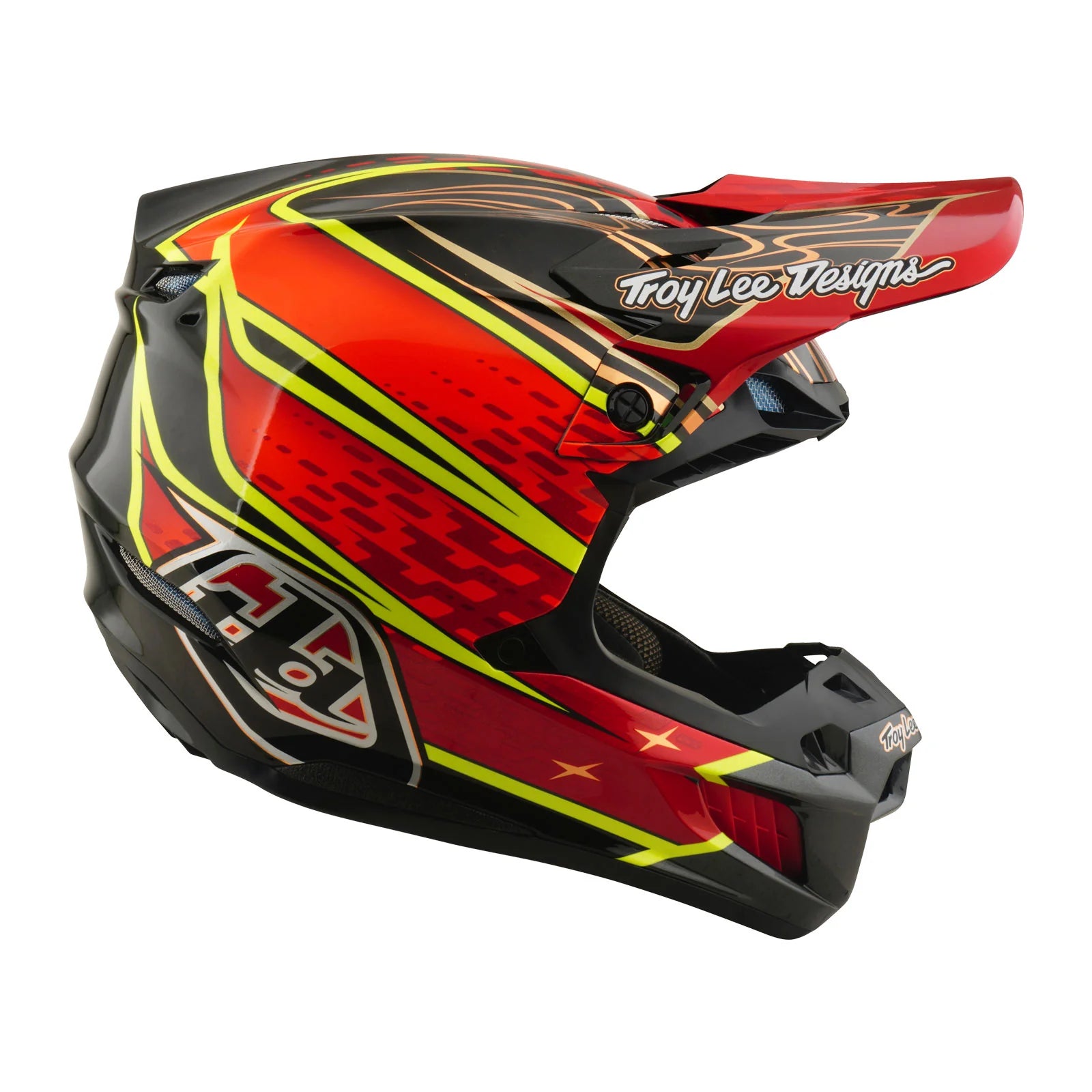 Troy Lee Design SE5 Carbon Helmet W/MIPS Wings Red