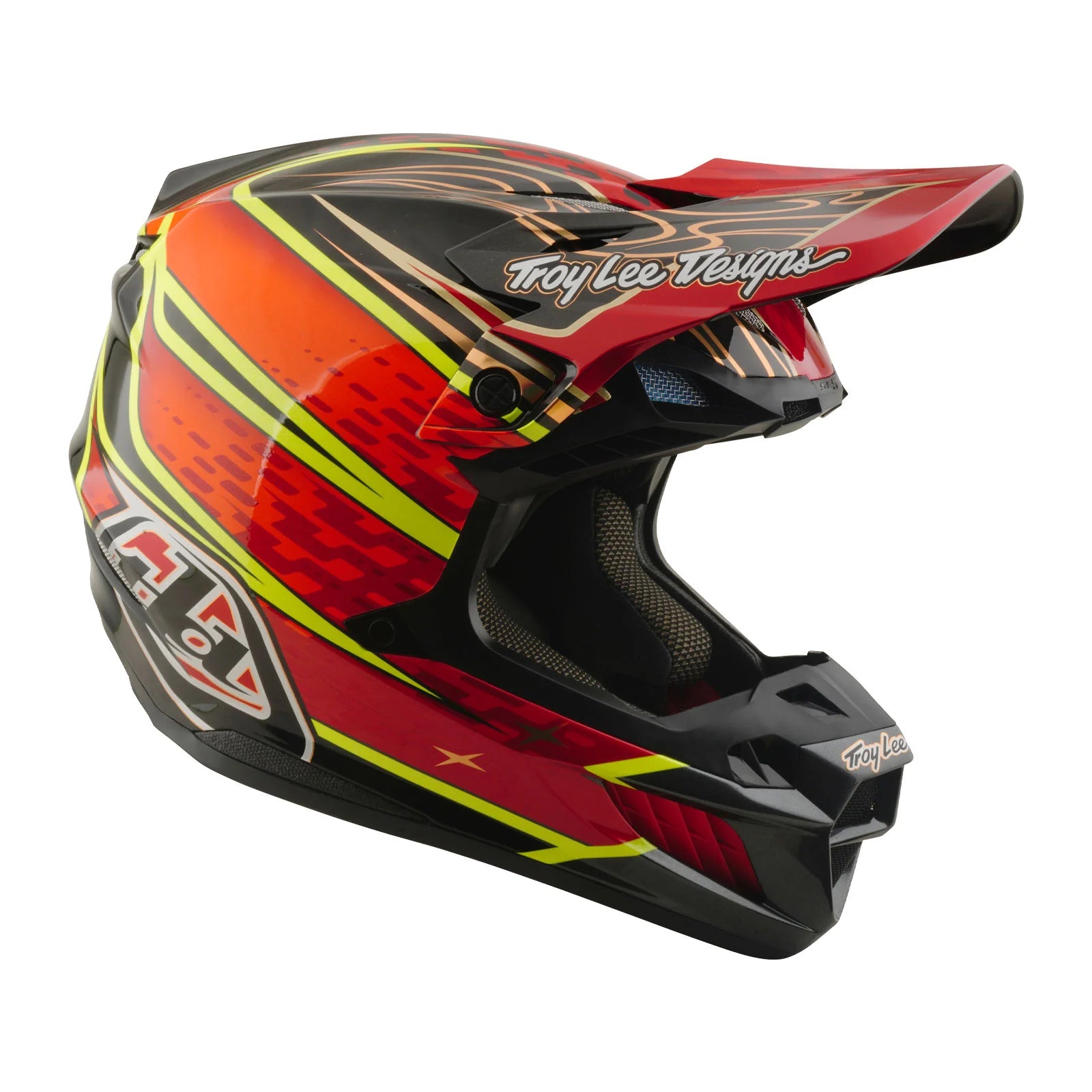 Troy Lee Design SE5 Carbon Helmet W/MIPS Wings Red