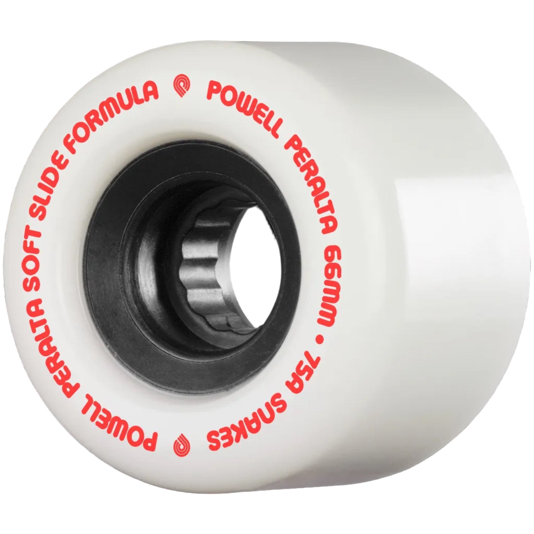 Powell Peralta Snakes skateboardwielen 66 mm 75a 4-pack wit