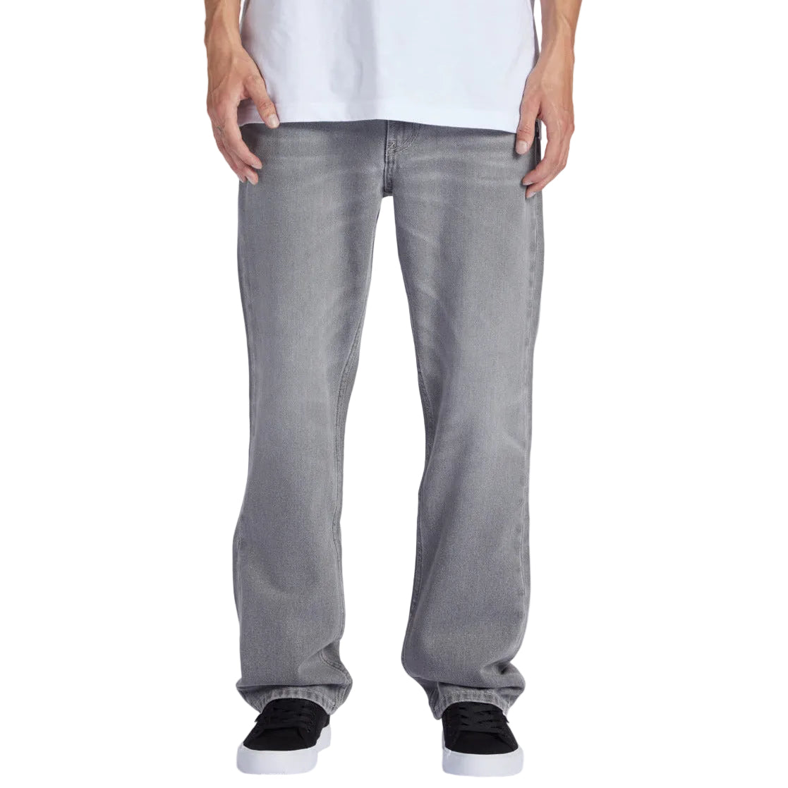 DC Worker Straight Jeans - Washed Grey