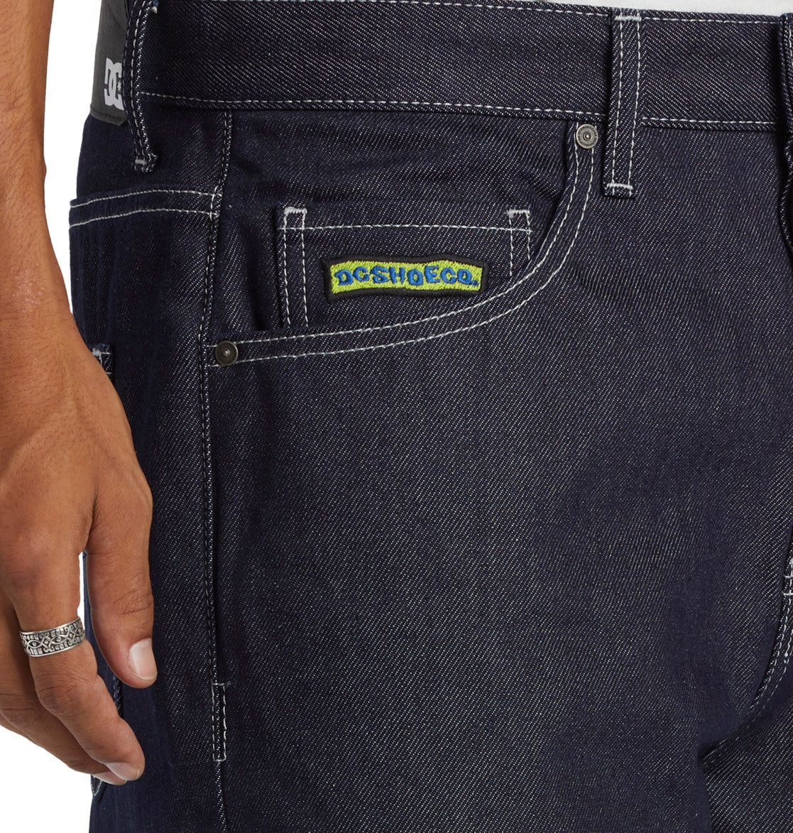 DC Worker Baggy Denim Pant - Raw Indigo