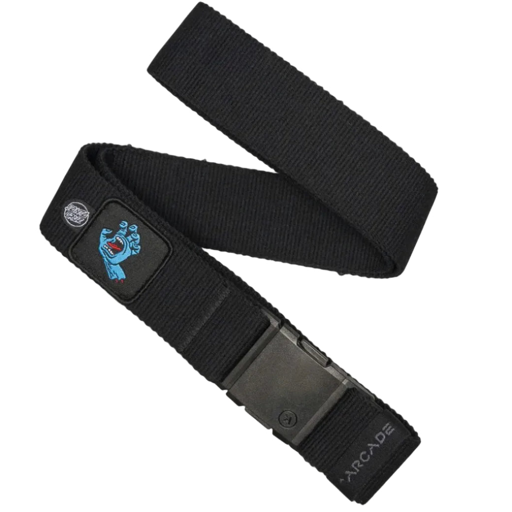 Santa Cruz Screaming Hand Adventure Stretch Belt - Black