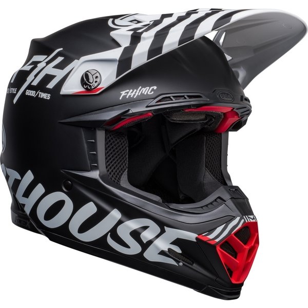 Bell Moto-9s Flex - Fasthouse Flex Crew Noir/Blanc