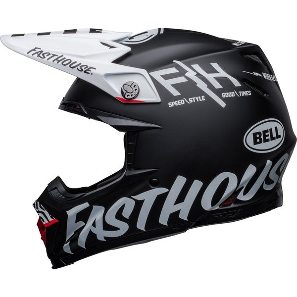 Bell Moto-9s Flex - Fasthouse Flex Crew Noir/Blanc