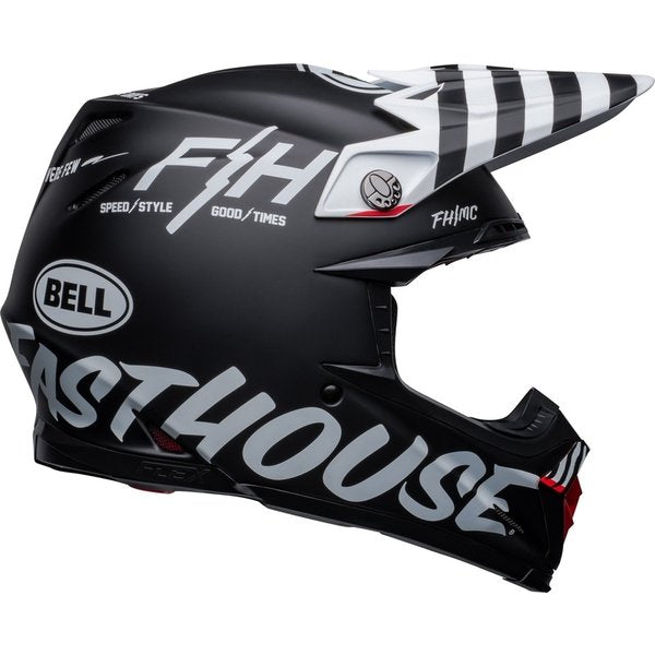 Bell Moto-9s Flex - Fasthouse Flex Crew Noir/Blanc