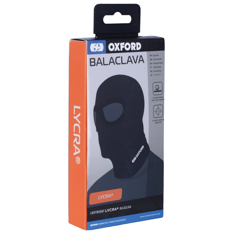 Oxford Balaclava Eyes Lycra - Zwart