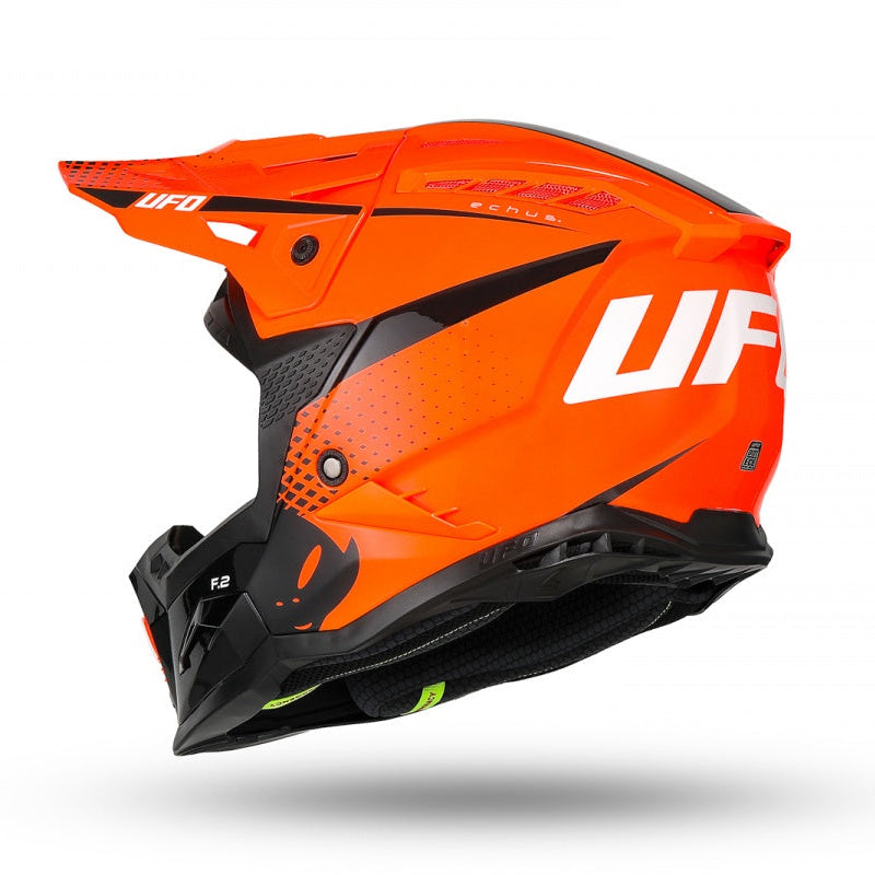 UFO Echus Motocross Helmet - Fluo Orange/Black