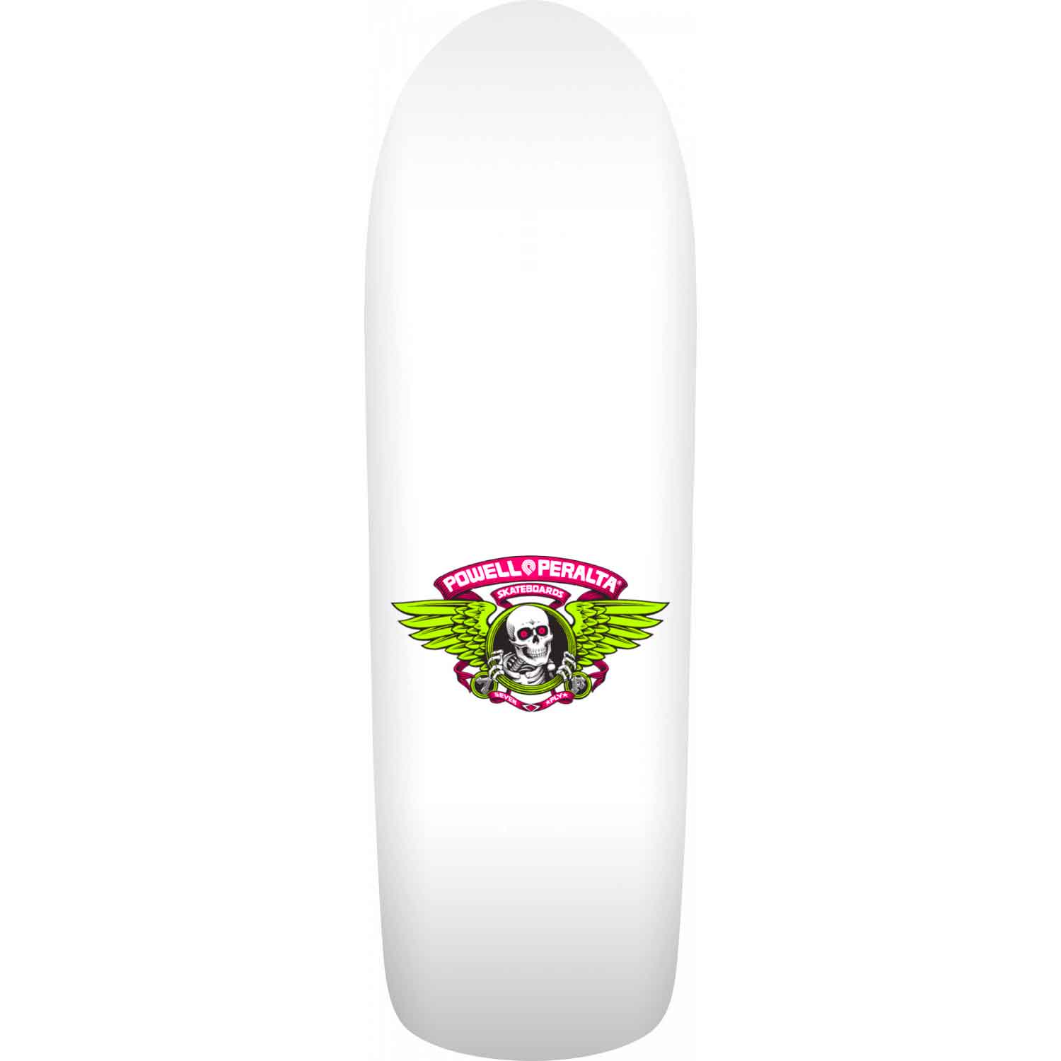 Planche de skateboard Powell Peralta Old School Ripper blanche/rose - 9,89 x 31,32