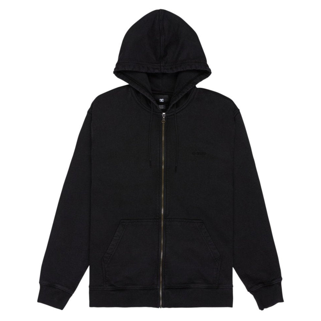 DC Lowcase Zip Hoodie - Washed Black