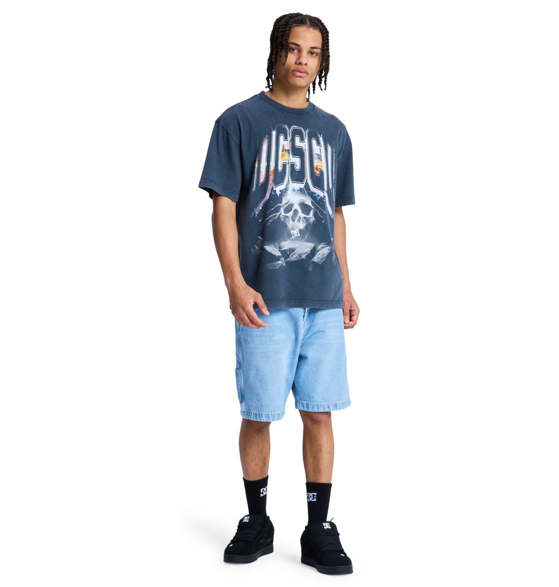 DC Skull Storm T-Shirt - Black