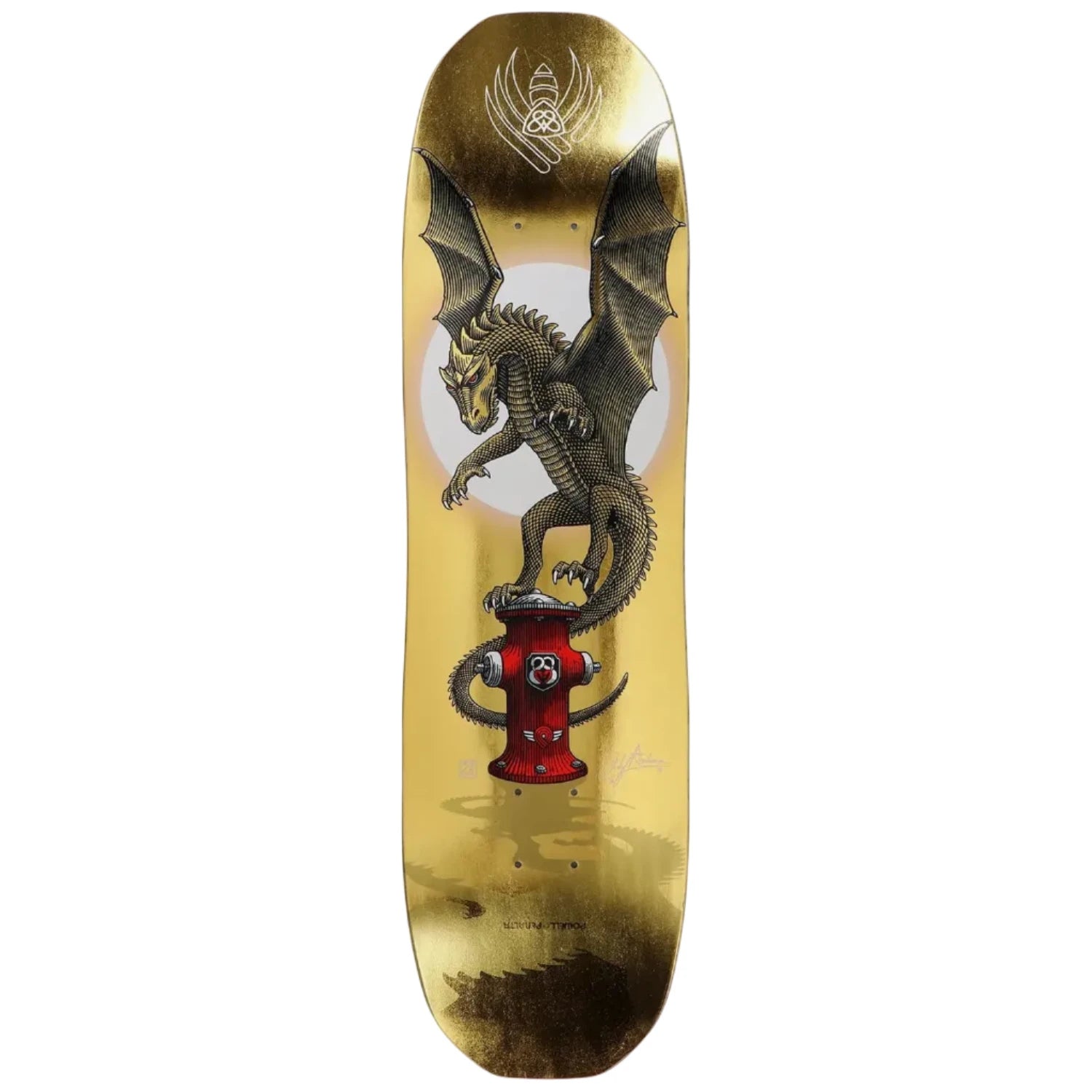 Powell Peralta Pro Andy Anderson Hydrant FLIGHT® Skateboard Deck Gold Foil - Shape 311 - 8.4 x 32
