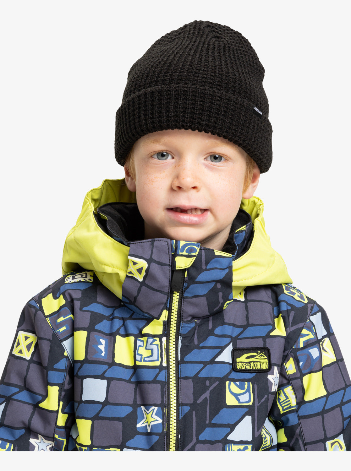 Quiksilver Kids Little Mission Jacket - Checker Yellow Plum