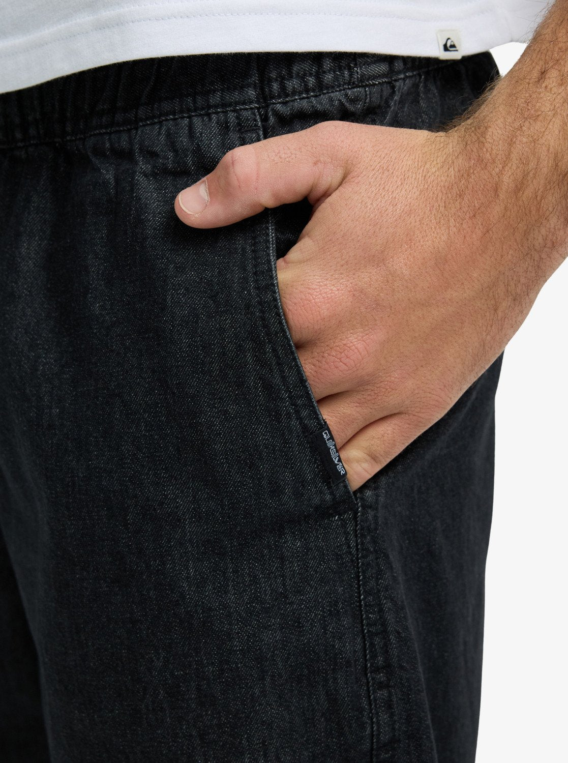 Quiksilver Taxer Mens Denim Short - Black