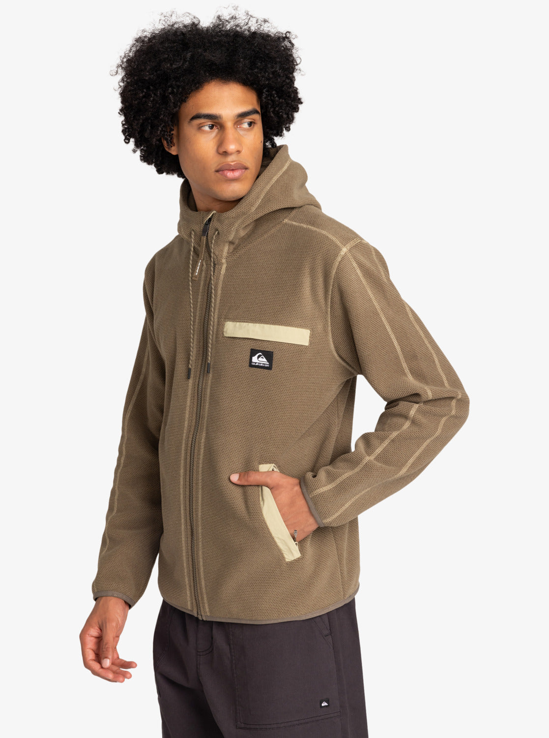 Quiksilver last Run Hoody - Canteen