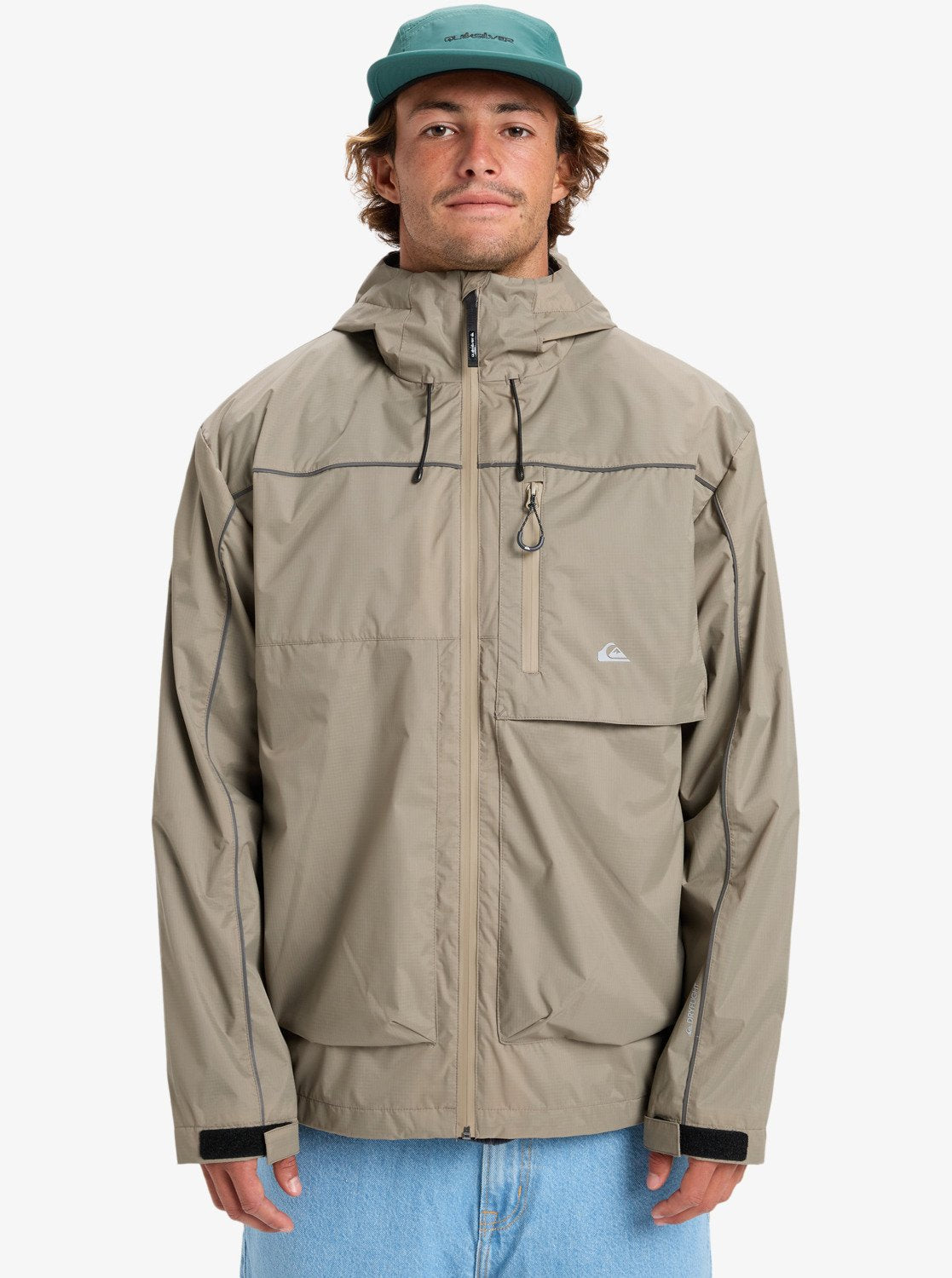Quiksilver Full Rig Waterproof Hooded Jacket - Fallen Rock