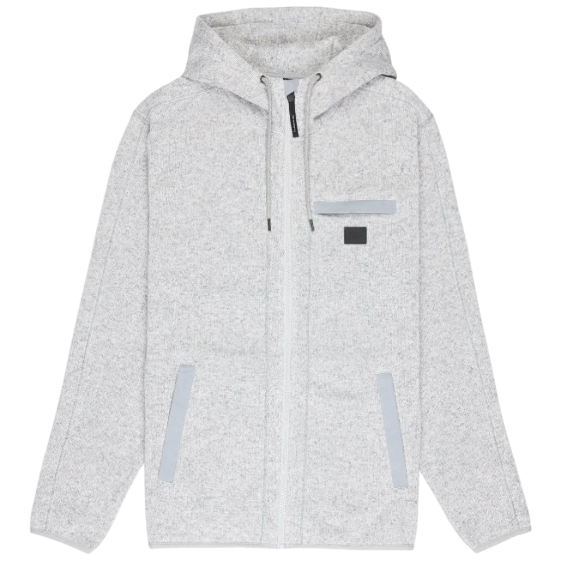 Quiksilver Keller Outdoor Zip Fleece Hoodie - Light Grey Heather