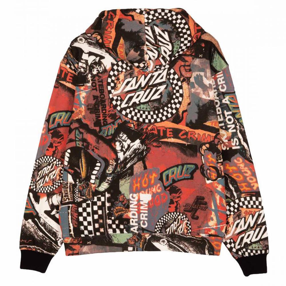 Santa Cruz Collage Zip Hoodie - Multi