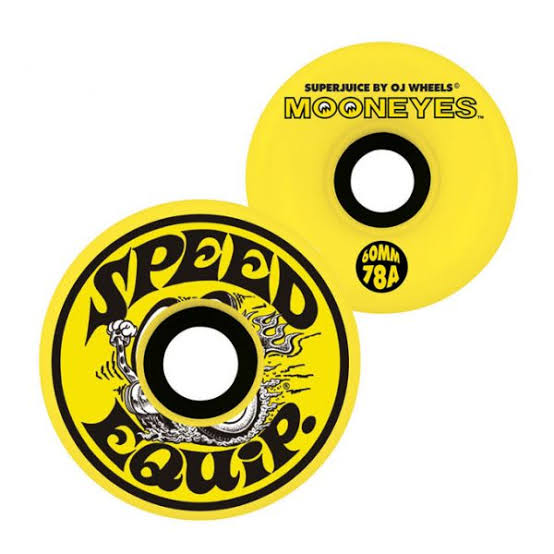 OJ – Mooneyes Super Juice Yellow Wheels – 60mm 78a