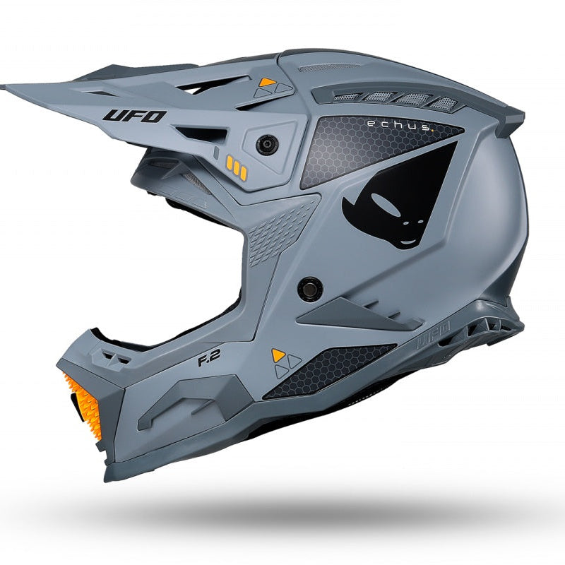 UFO Echus Motocross Helmet - Grey