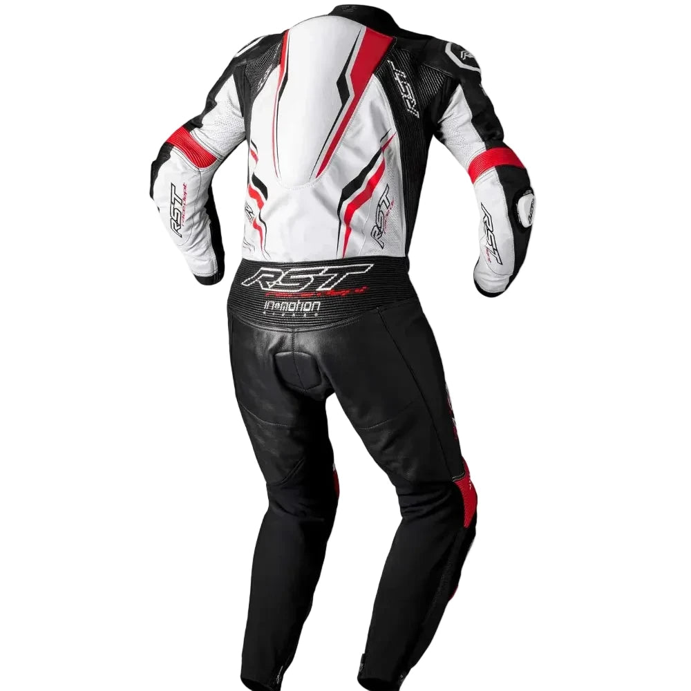 V4.1 Evo Kangaroo Airbag Men's Leather Suit - White/Red/Black