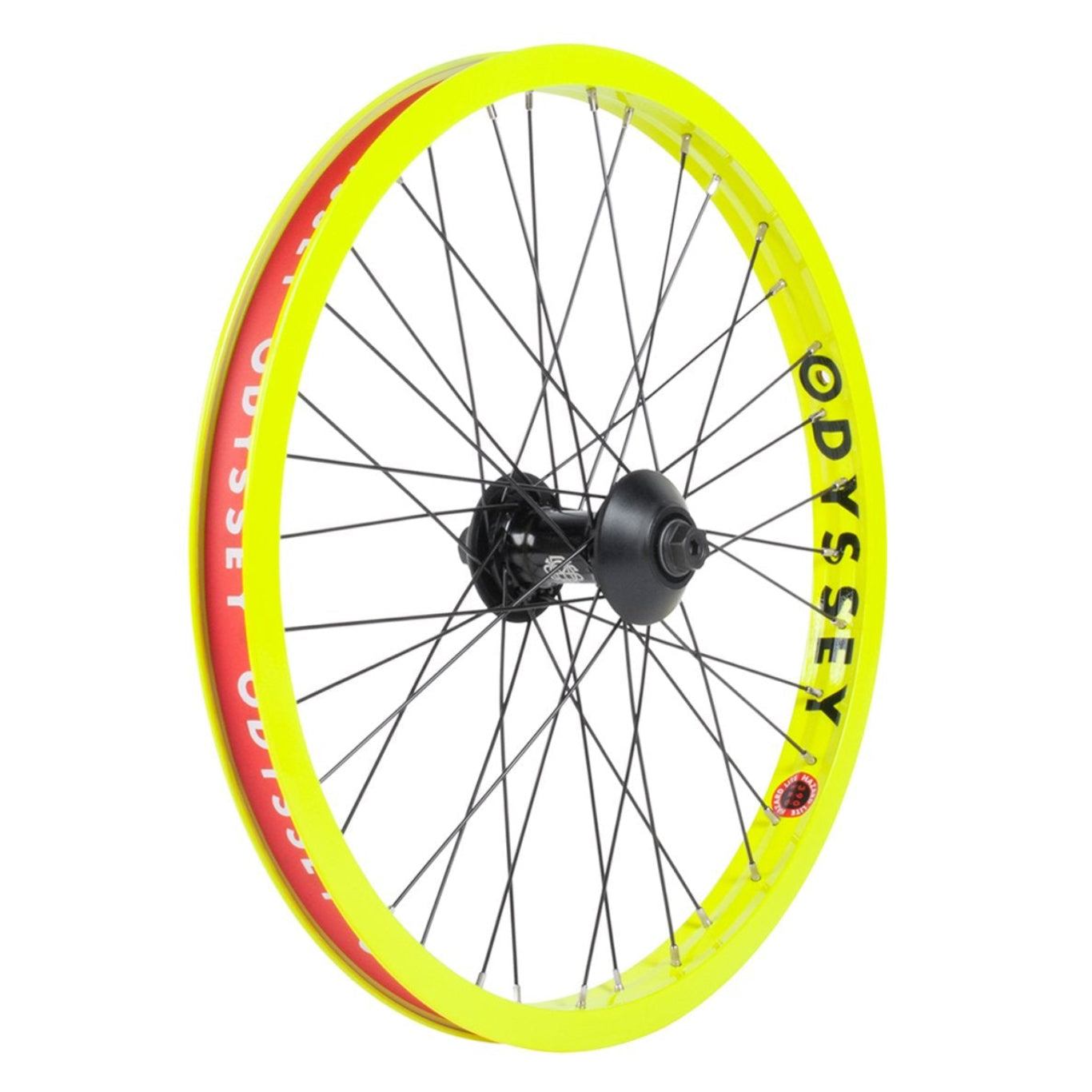 Odyssey Limited Hazard Lite Front Wheel - Fluorescent Yellow