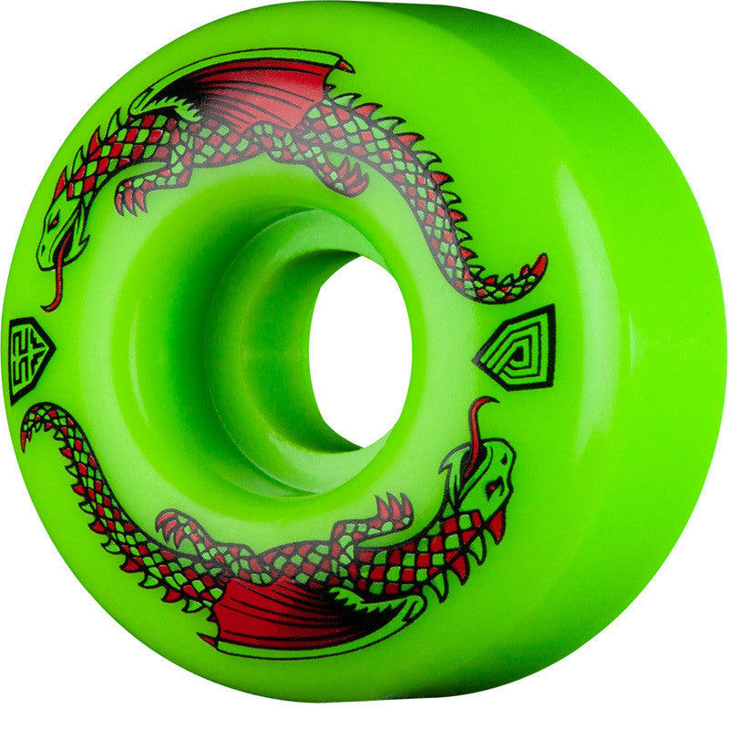 Powell Peralta Dragon Formula 93a Skateboard Wheels - Green