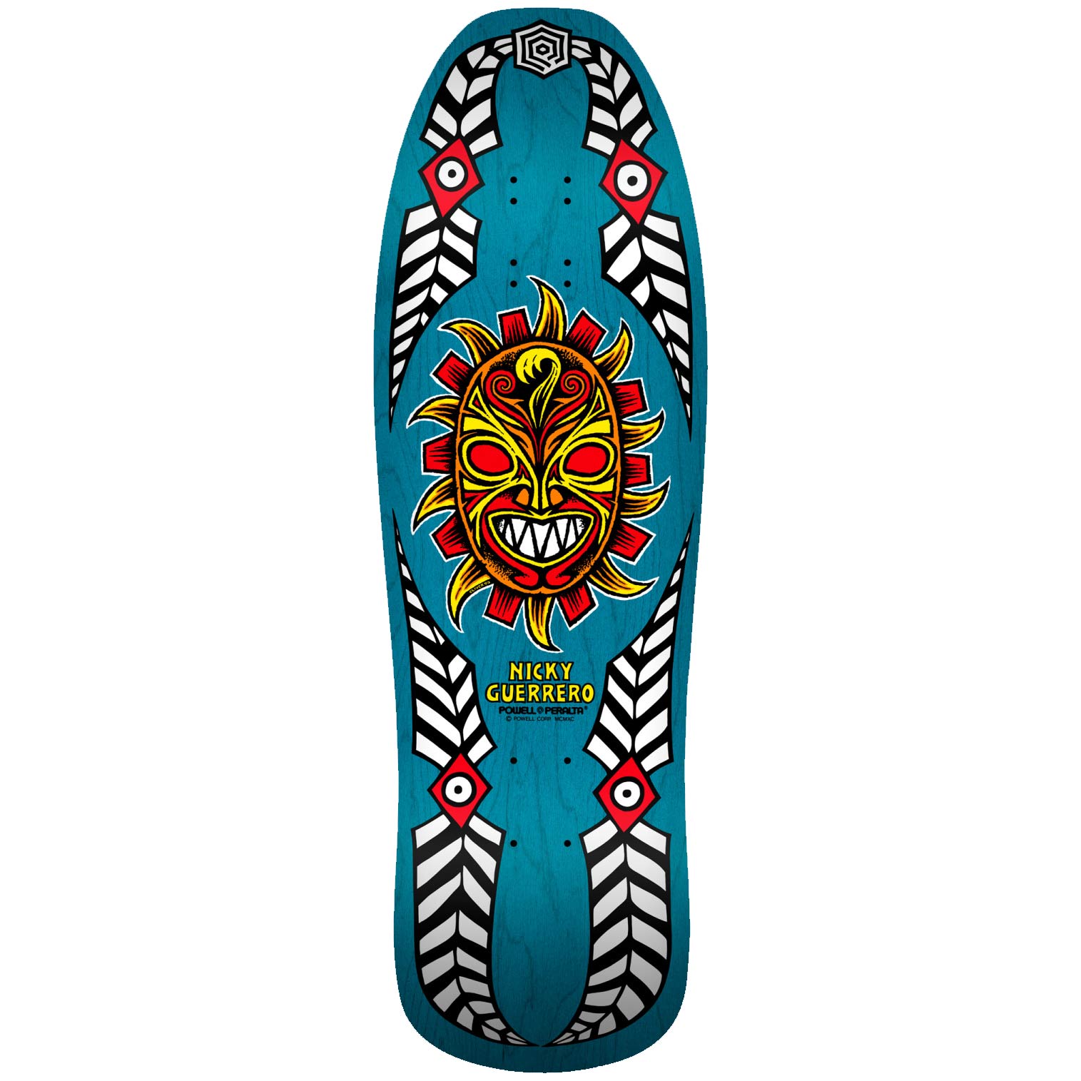 Powell Peralta Nicky Guerrero Mask Reissue Deck - Bleu