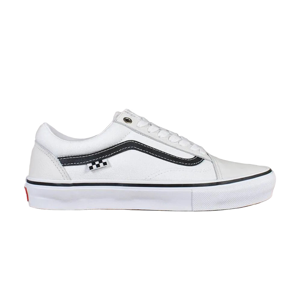 Vans Skate Old Skool - Cuir Blanc/Blanc