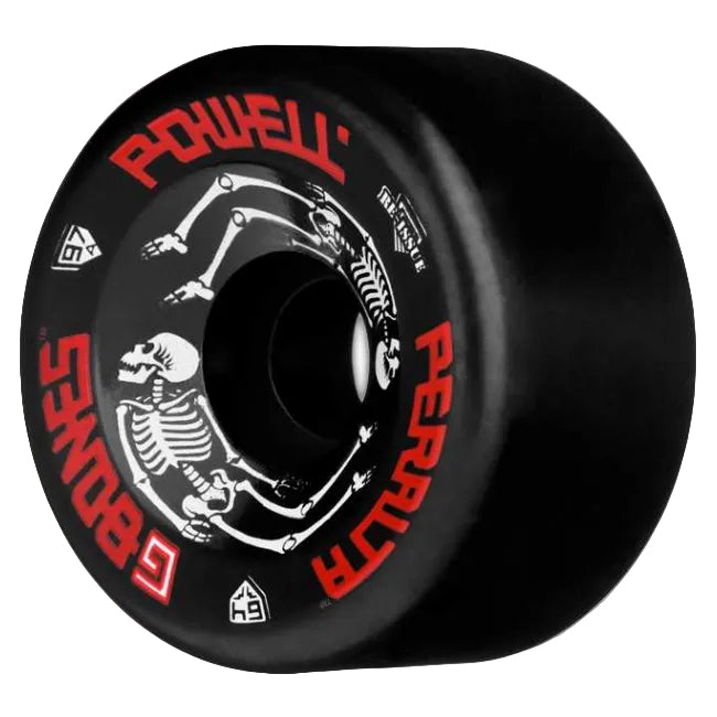 Powell Peralta G-Bones Skateboard Wheels 64mm 97a - Black (4 pack)