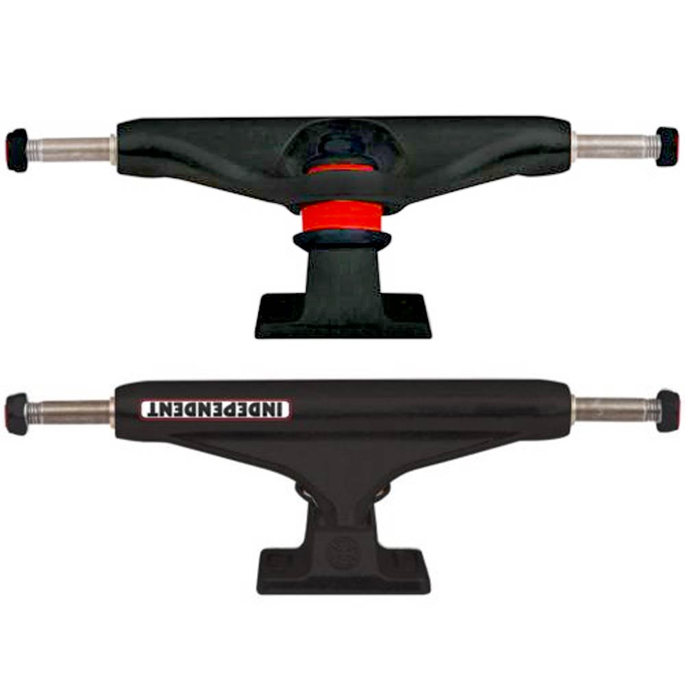 Independent Stage 11 Bar Flat Black Skateboard Trucks (Set of 2)