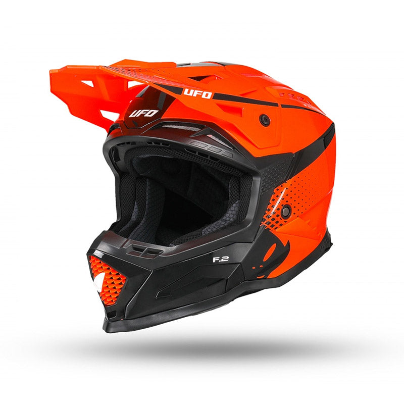 UFO Echus Motocross Helmet - Fluo Orange/Black