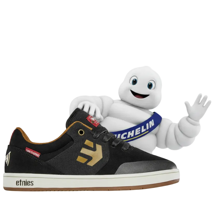 Zwarte Etnies met Michelin Man