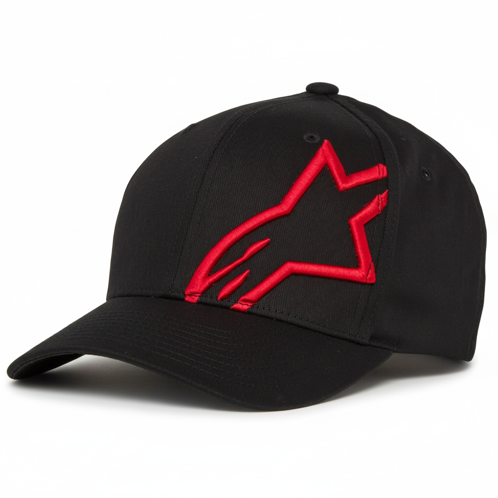 Alpinestars Shift Corp 2 Curved Hat - Black/Red