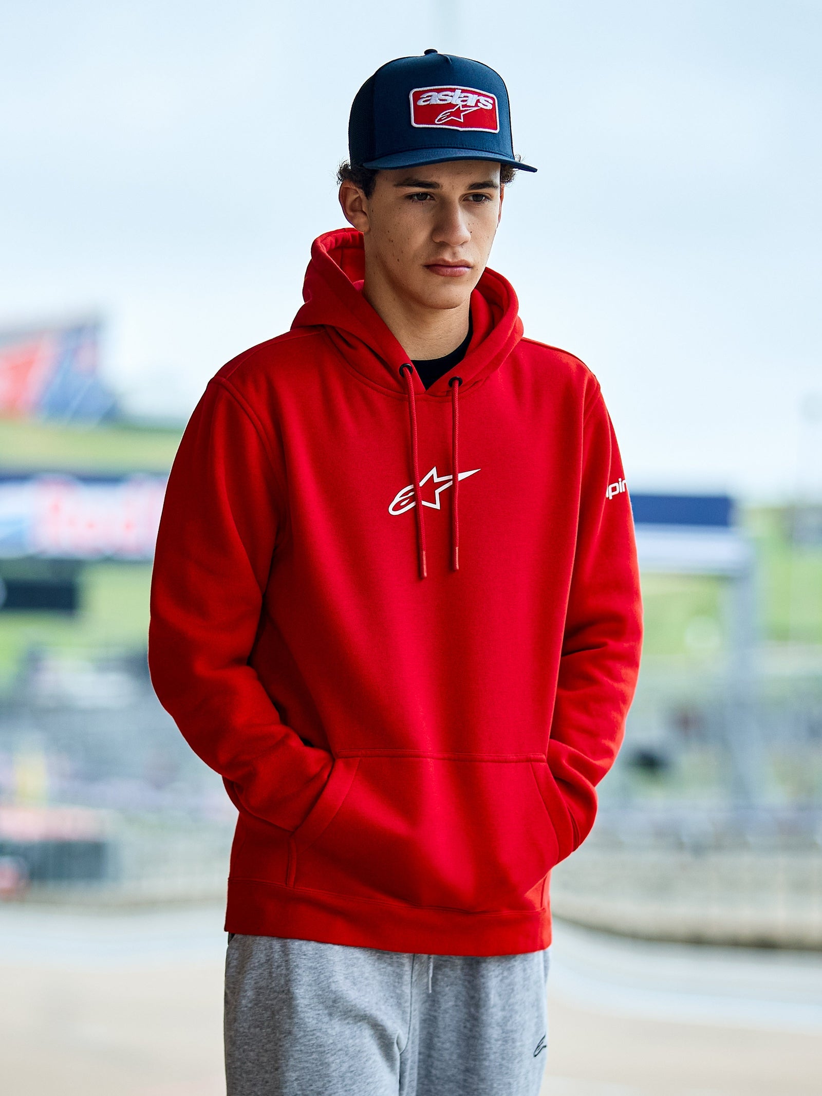 Sweat à capuche frontal Alpinestars