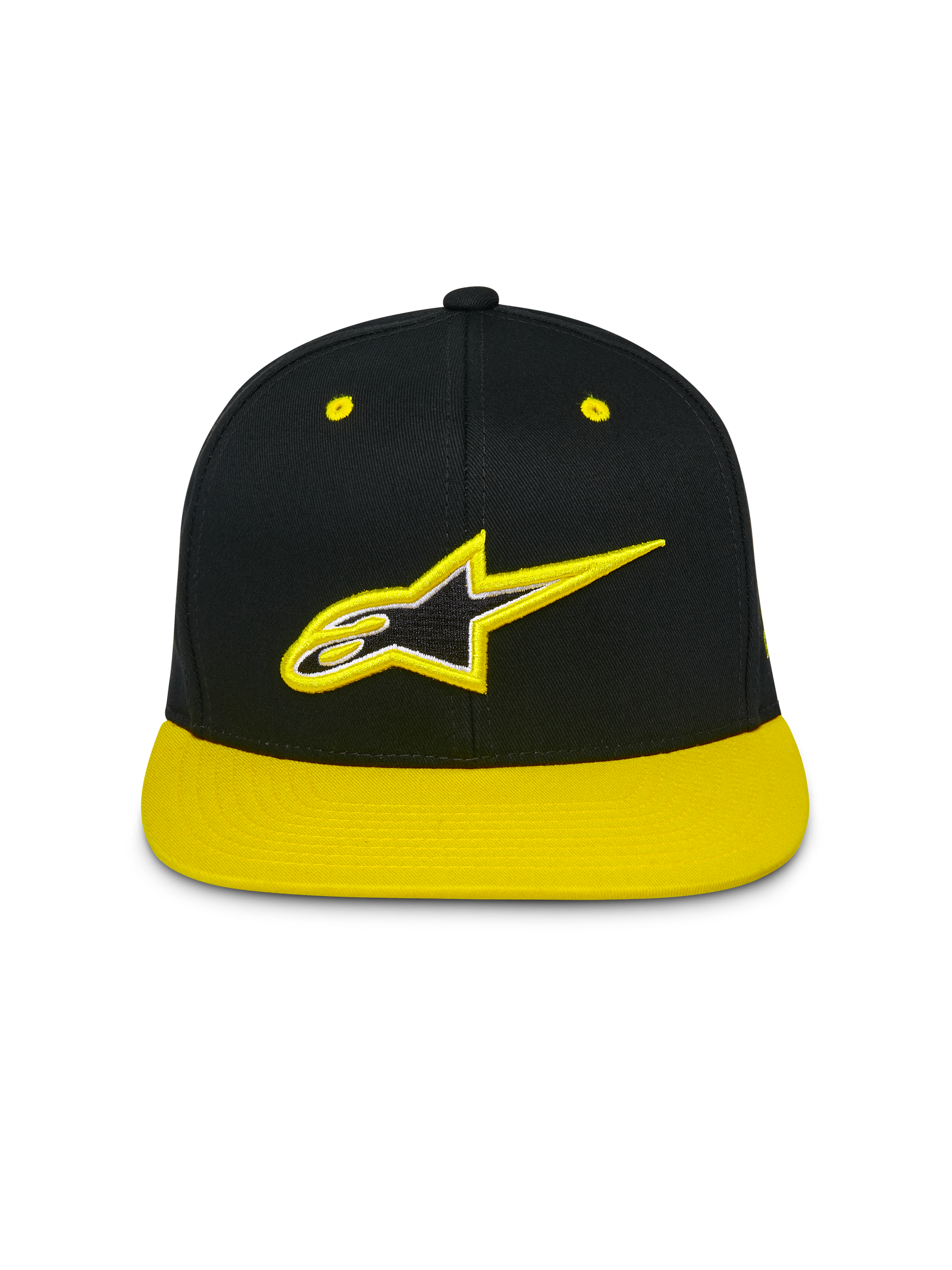 Thickness Snapback Hat - Black/Hi-Viz Yellow