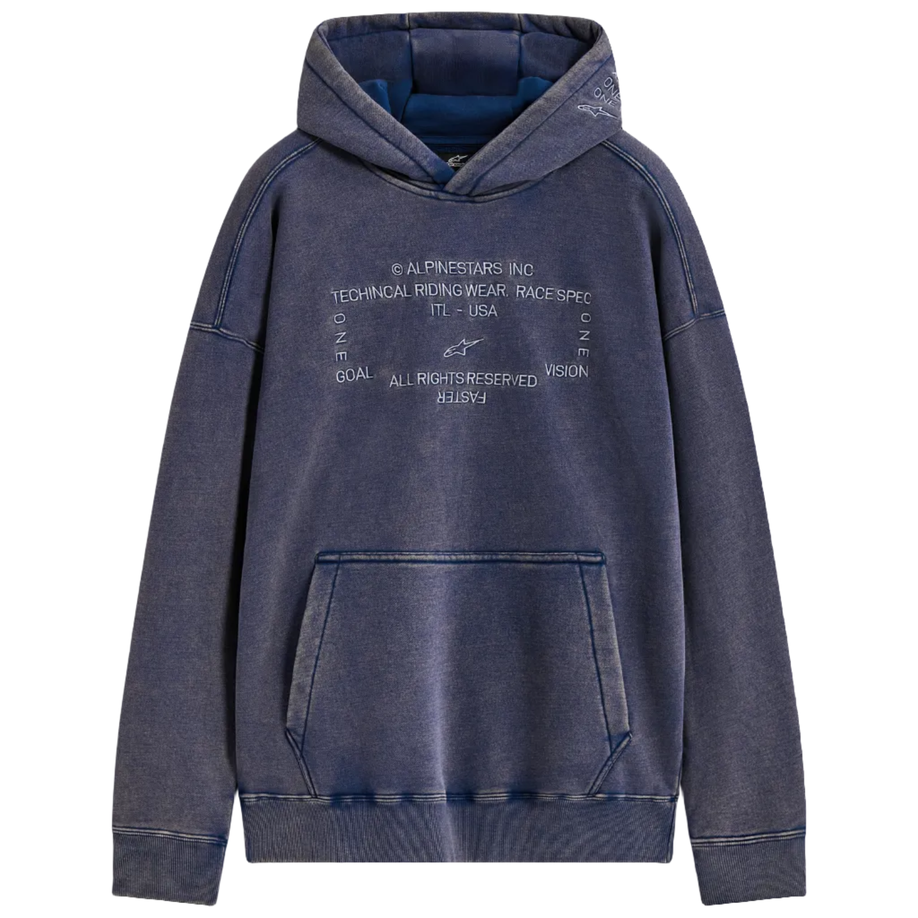 Alpinestars Infinite Washed Oversized Hoodie - Washed Navy