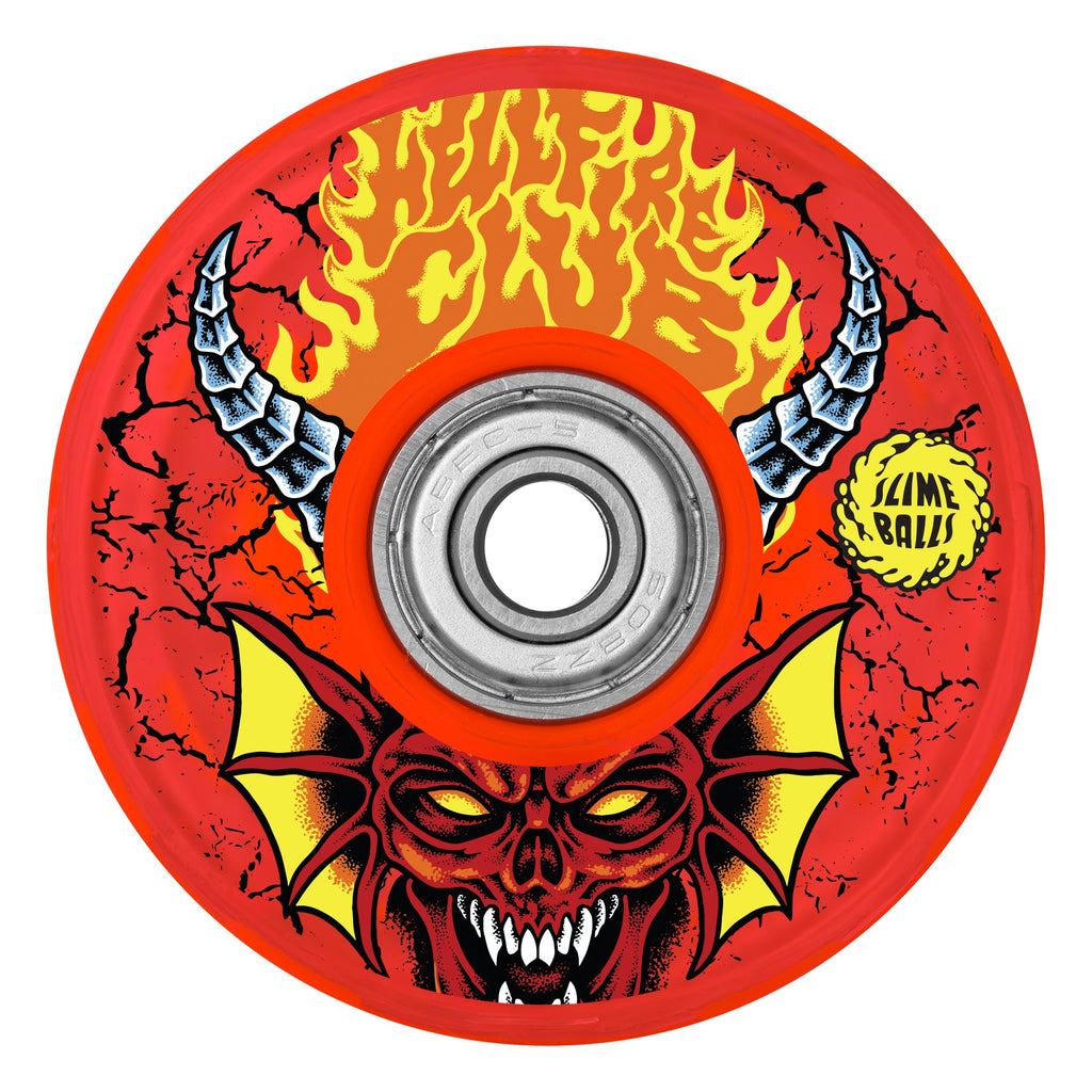 66mm Stranger Things Hellfire Club Light Ups 78a Slime Balls Skateboar
