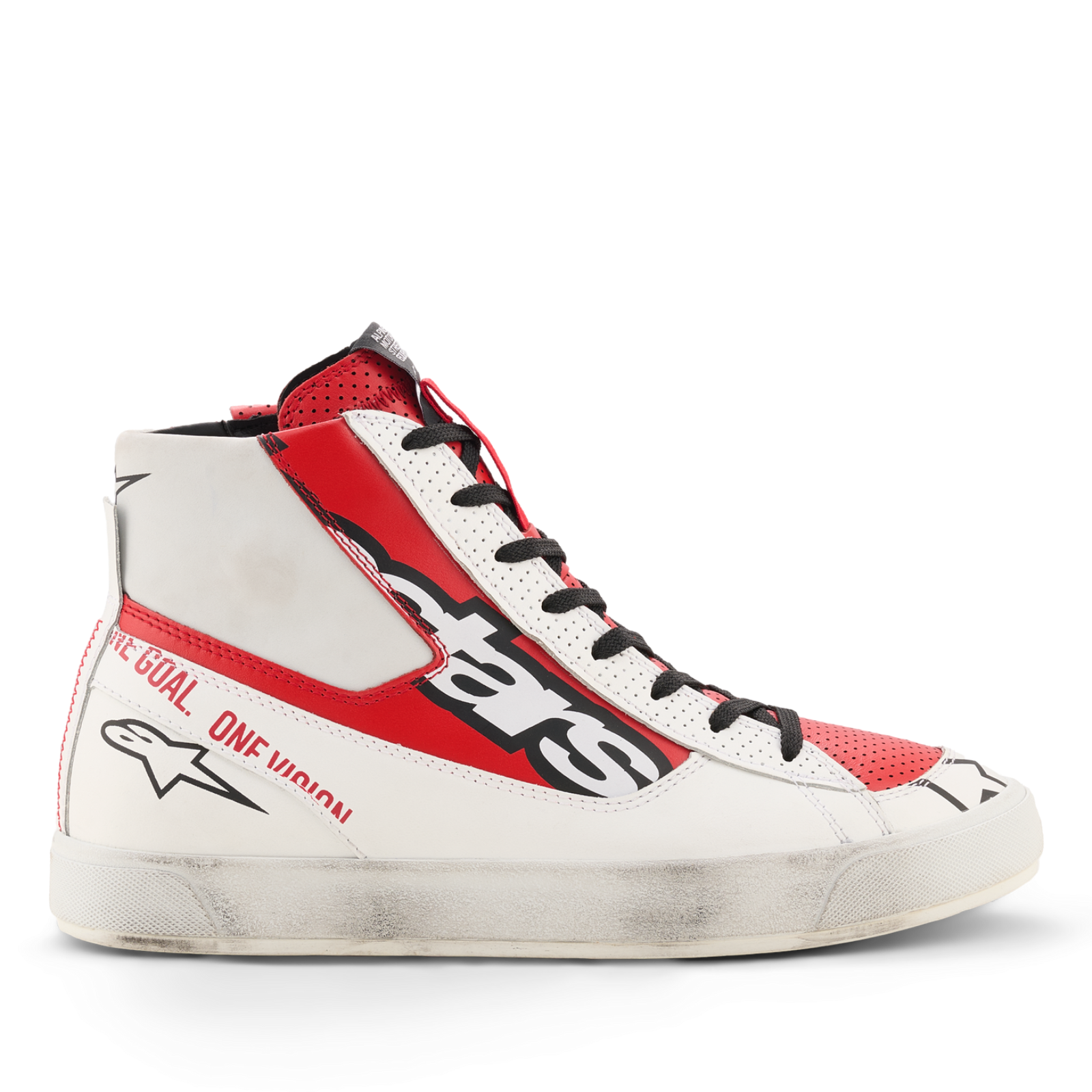 Alpinestars Stated Flair Shoes - White/Bright Red