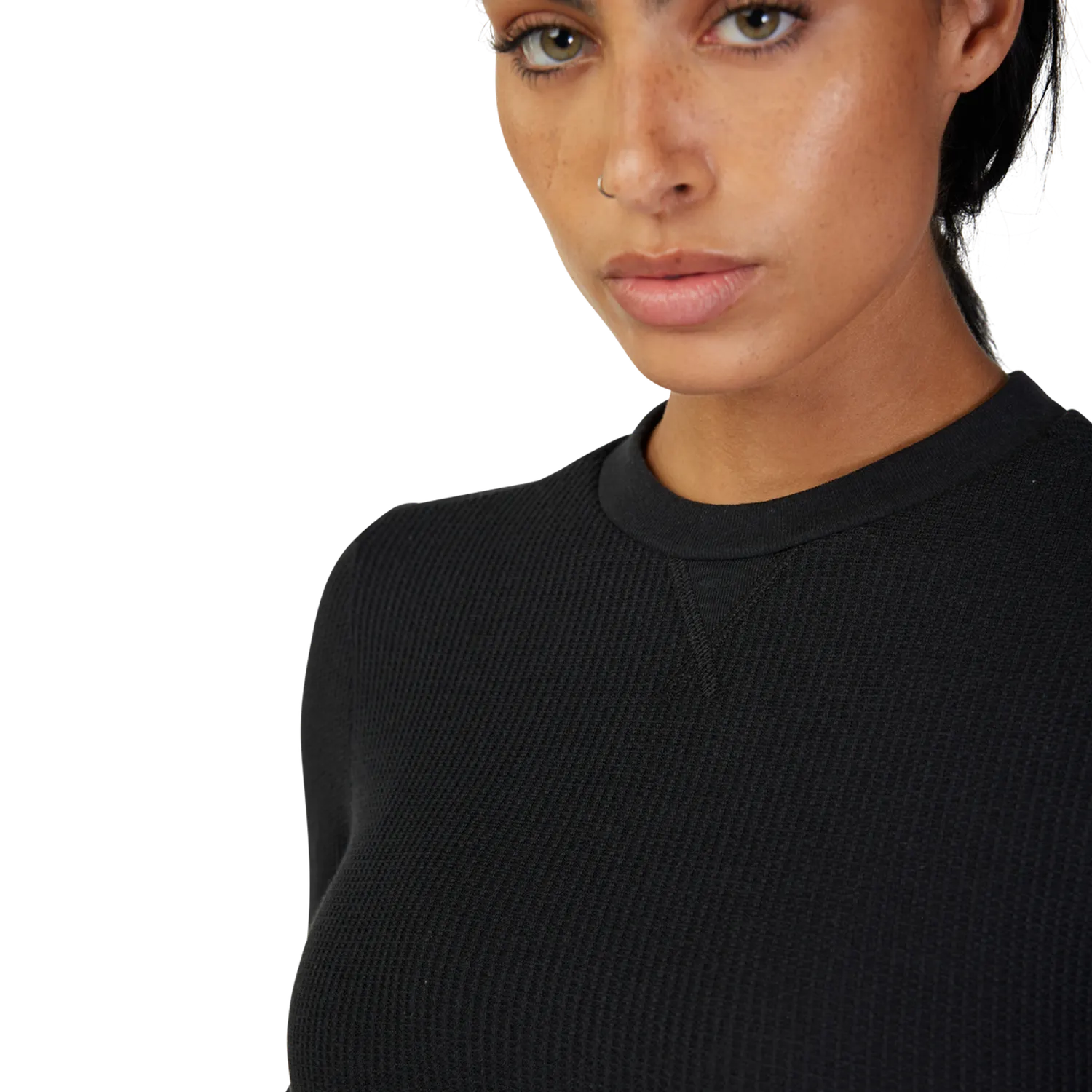 Fox Womens High Desert Thermal Top - Black