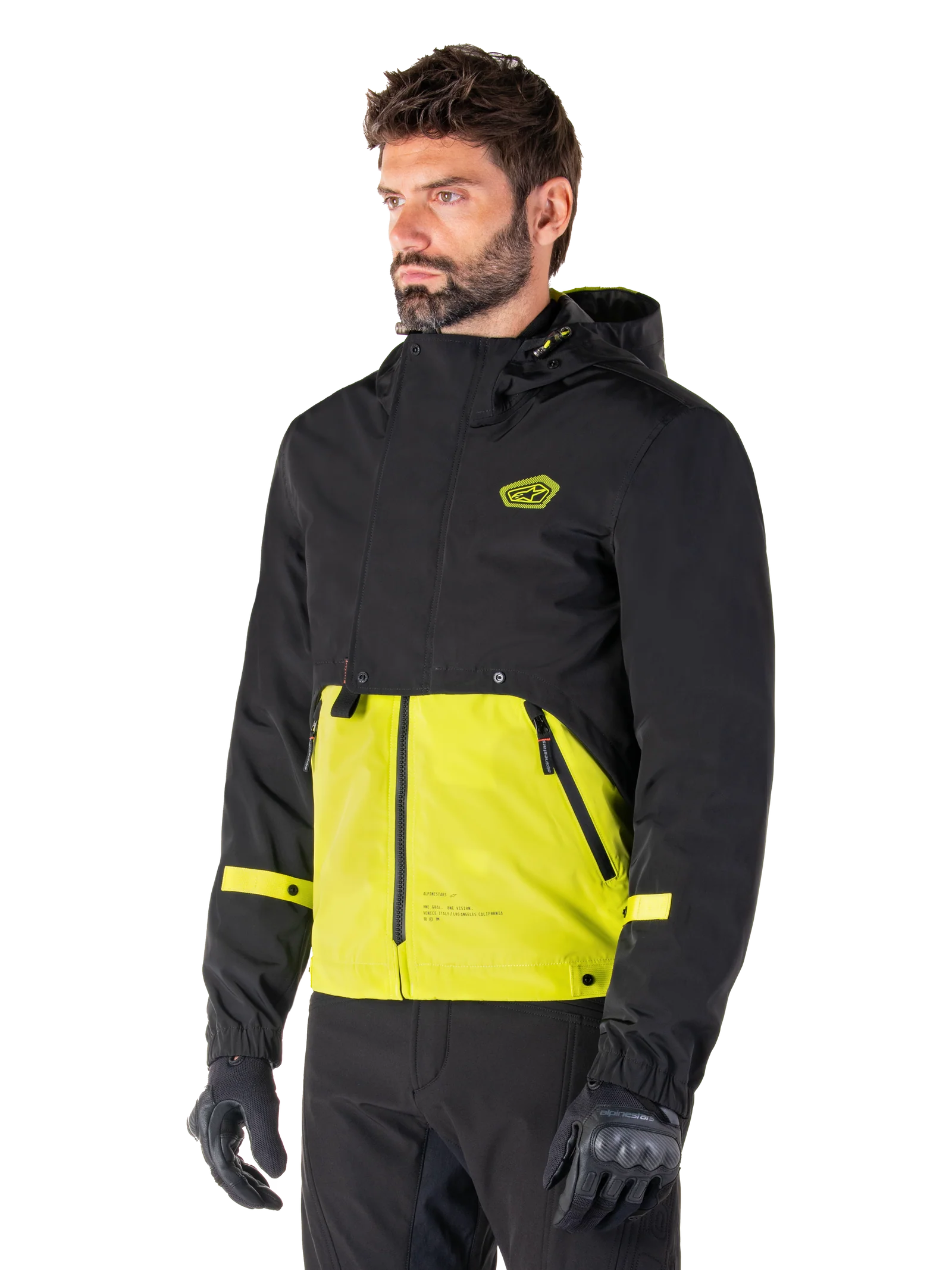 Mootant Waterproof Parka Jacket - Lime Green/Blackl