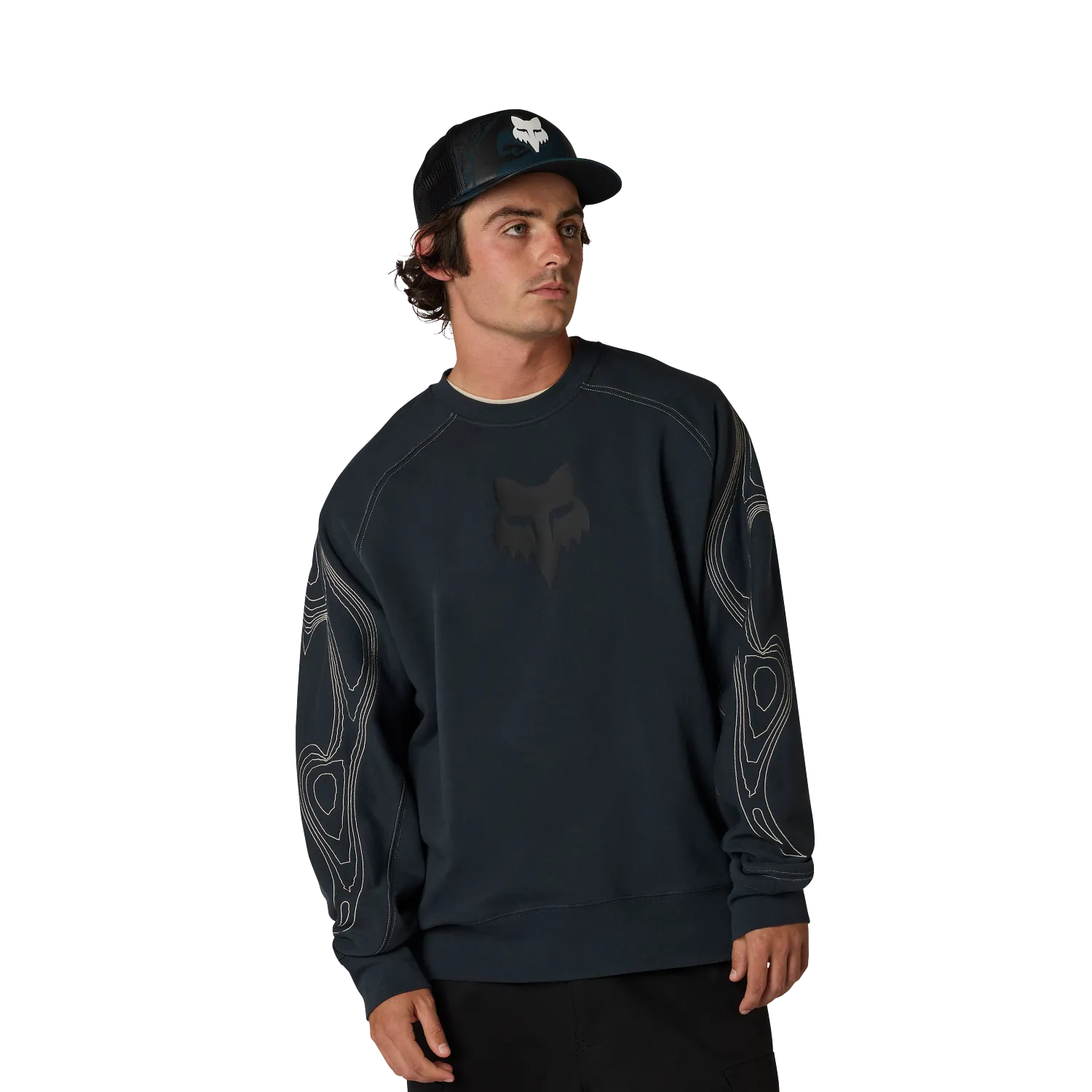 Fox Vision Fleece Crew - Galaxy Blue
