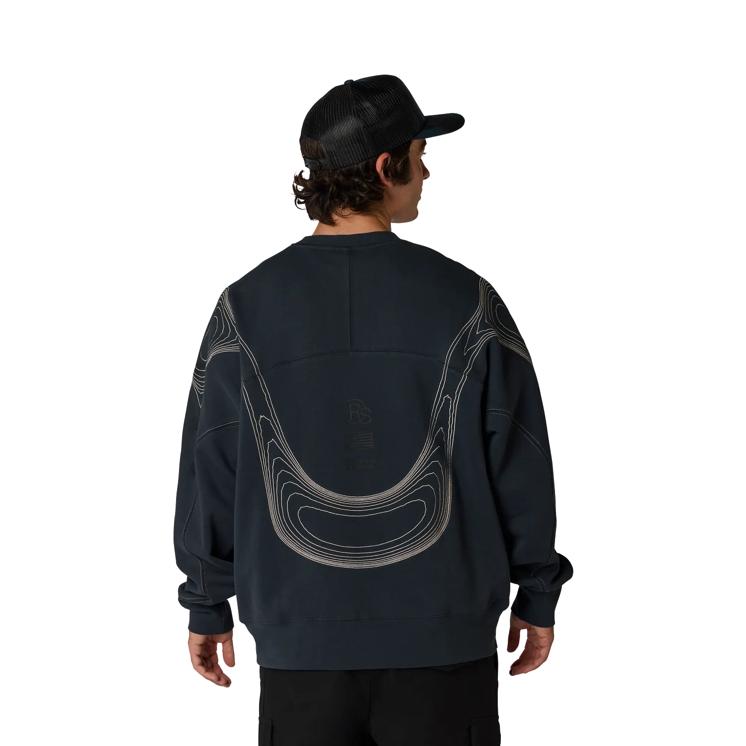 Fox Vision Fleece Crew - Galaxy Blue