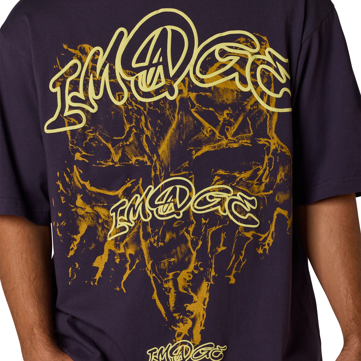 T-shirt met oversized pasvorm en vossenprint – Plumb Perfect