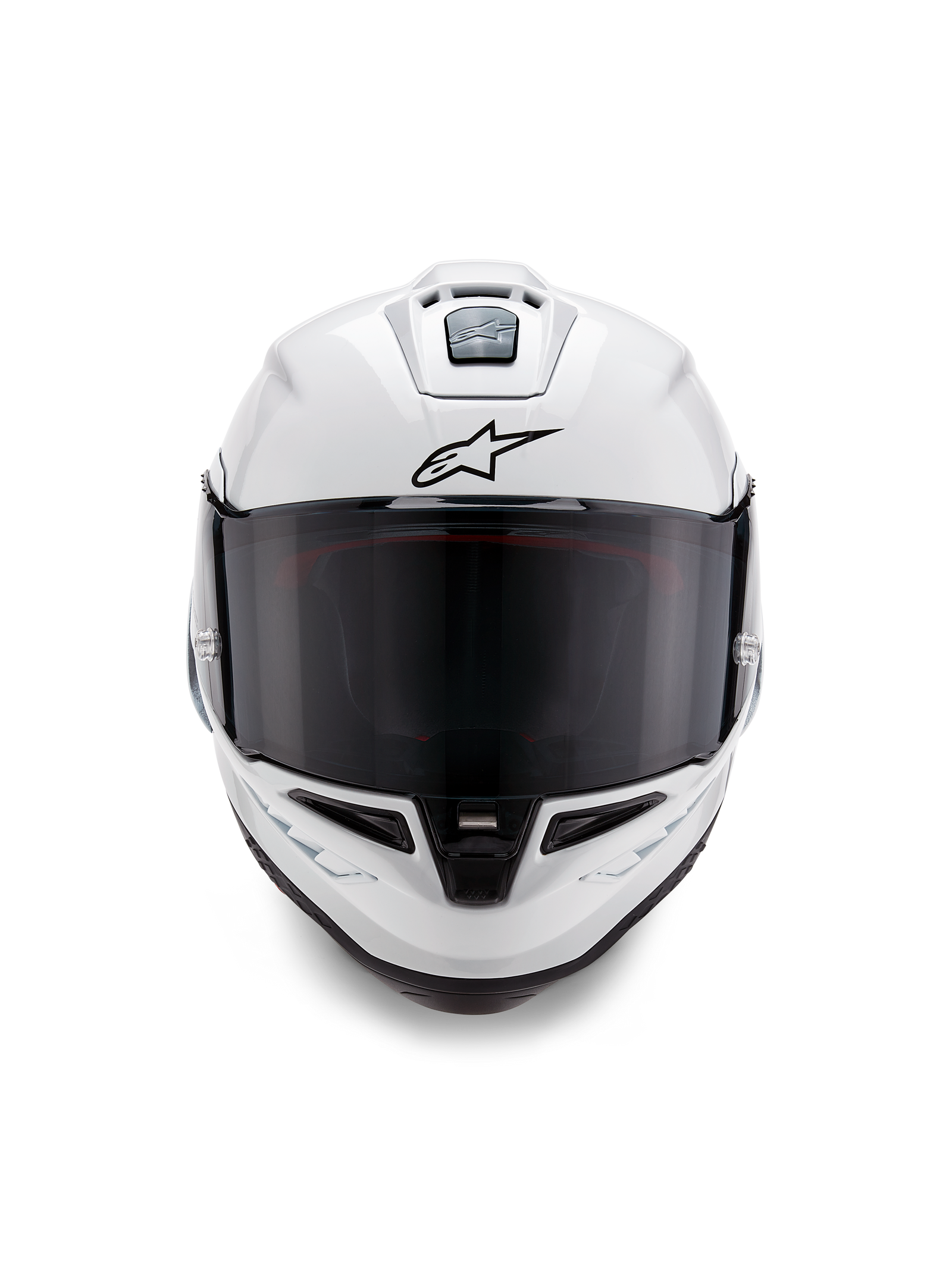 Supertech R10 Solid Helmet - White Glossy Black Matt