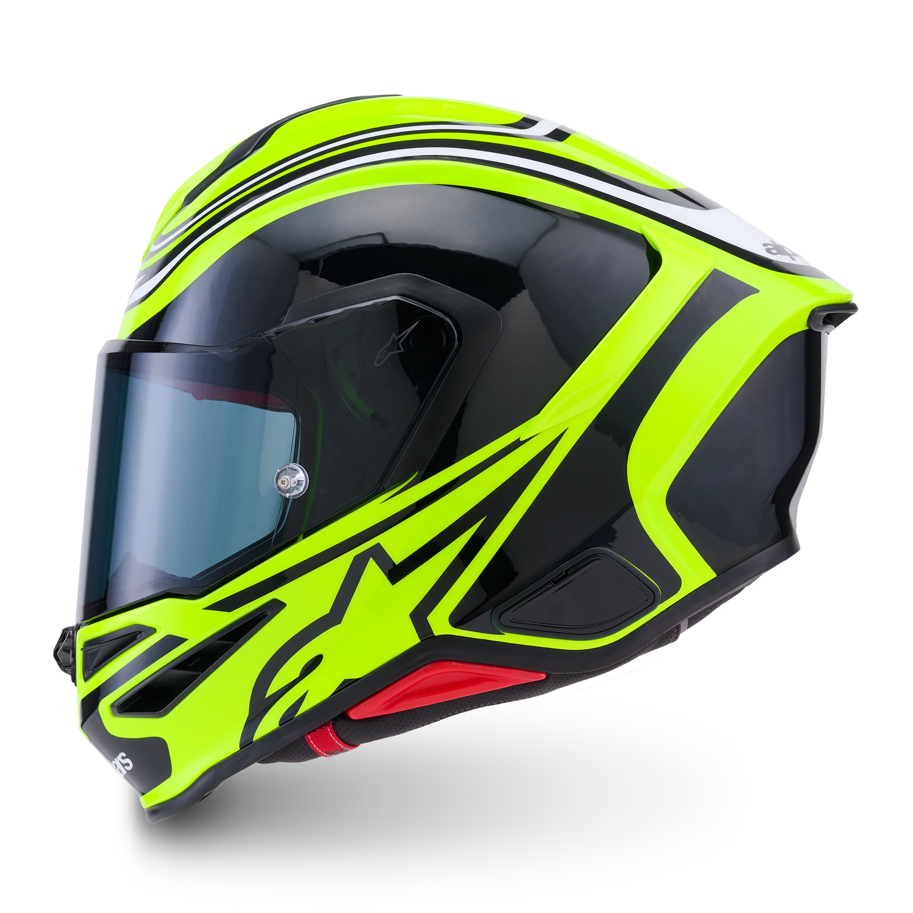Alpinestars S-R7 Zeal Helmet - Yellow Fluo/Black/White Glossy
