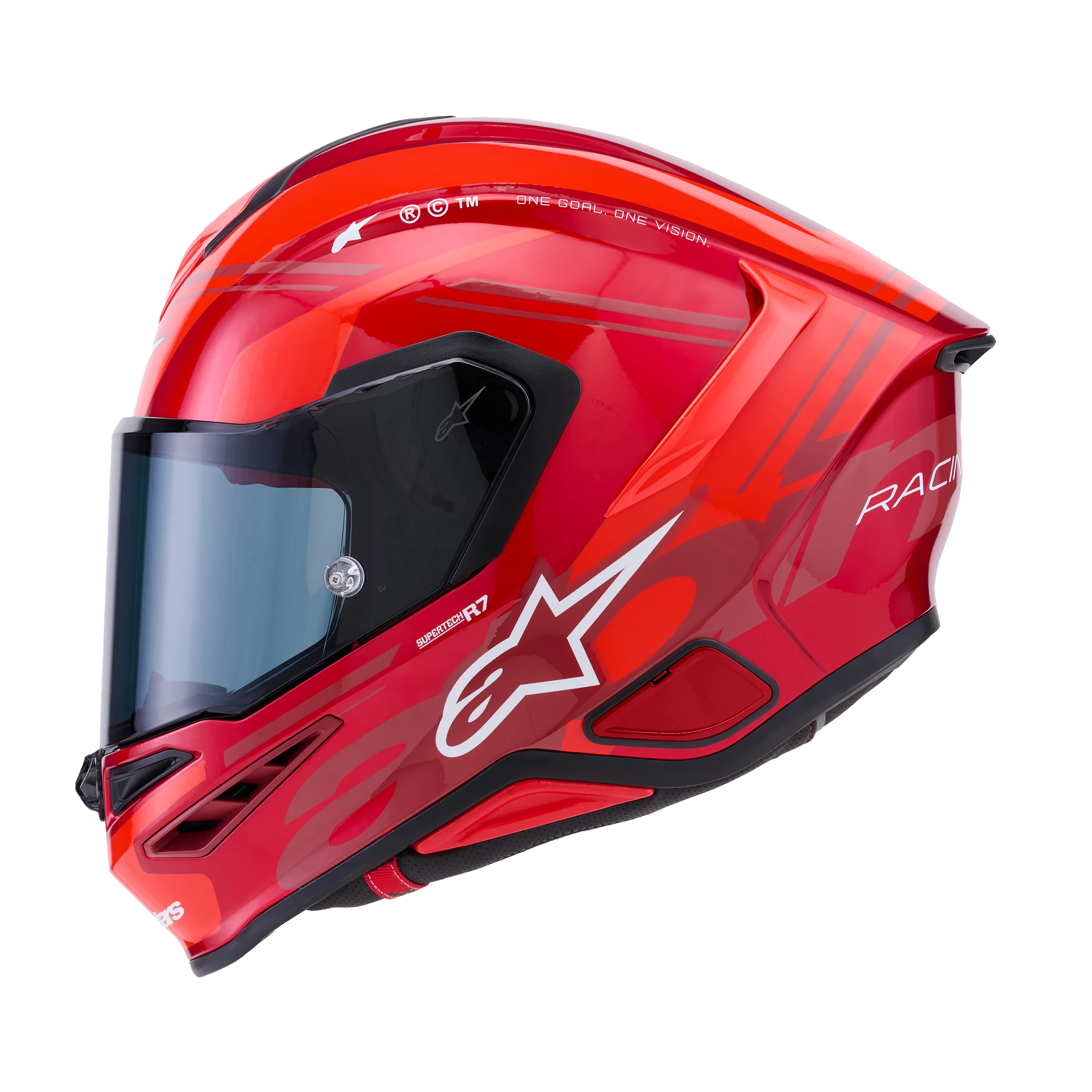 Alpinestars S-R7 A-Core Helmet - Red/White Glossy